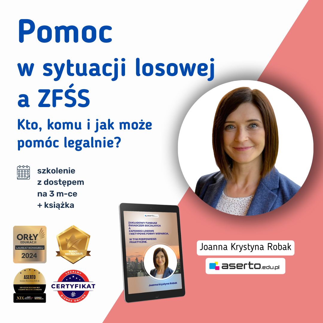 Szkolenie pomoc w sytuacji losowej a ZFŚS nagranie