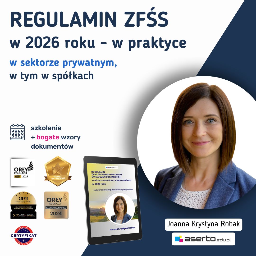 Regulamin ZFŚS dla firmy w 2026